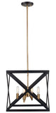 Rustic 4 Light Island Pendant - 13"